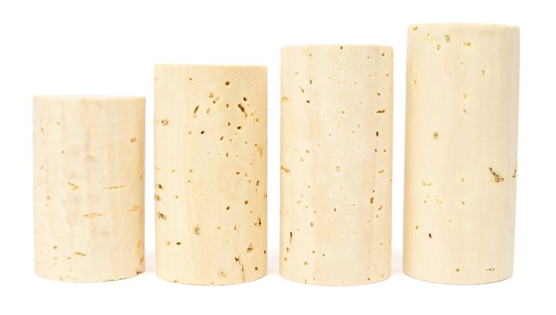 tapones de corcho natural tamaños